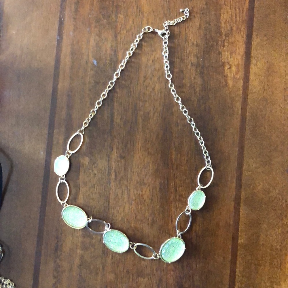 3/$15 Turquoise and gold necklace